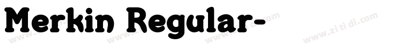 Merkin Regular字体转换